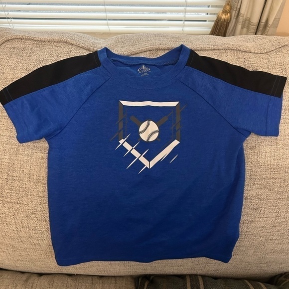 ATHLETIC Works Toddler Boy Baseball Shirt - Picture 1 of 4